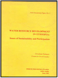 Water Resource Development in Ethiopia: Issues of Sustainability and Participation