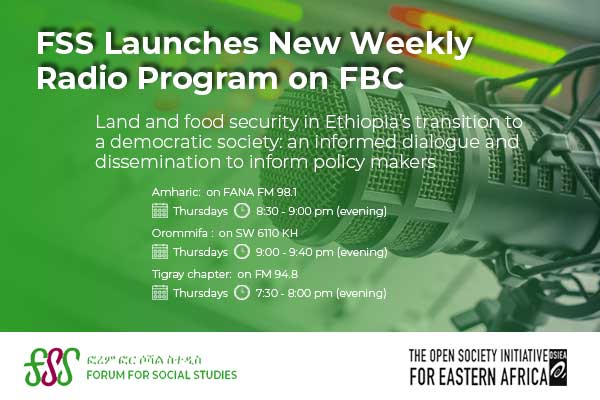 FSS launches new weekly radio program on FBC in Amharic, other local languages