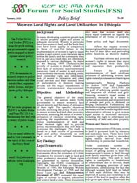 Women Land Rights and Land Utilization In Ethiopia