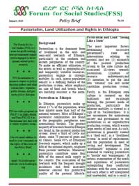 Pastorialim, Land Utilization and Rights in Ethiopia